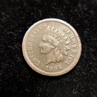 1864 L Pointed Bust Indian Head Cent Choice F Fine One Penny 1c MAKE OFFER!