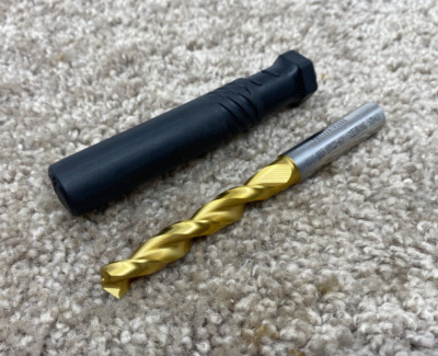 GUHRING HSCO COBALT TiN COATED PARABOLIC COOLANT FED DRILL - 10.5mm