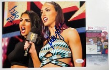WWE NXT Peyton Royce & Billie Kay Signed IIconics 8x10 Photo A Autograph JSA COA
