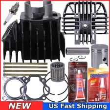 Cylinder Head Piston Top End Rings Kit for Yamaha PW80 Big Wheel BW80 1983-2006