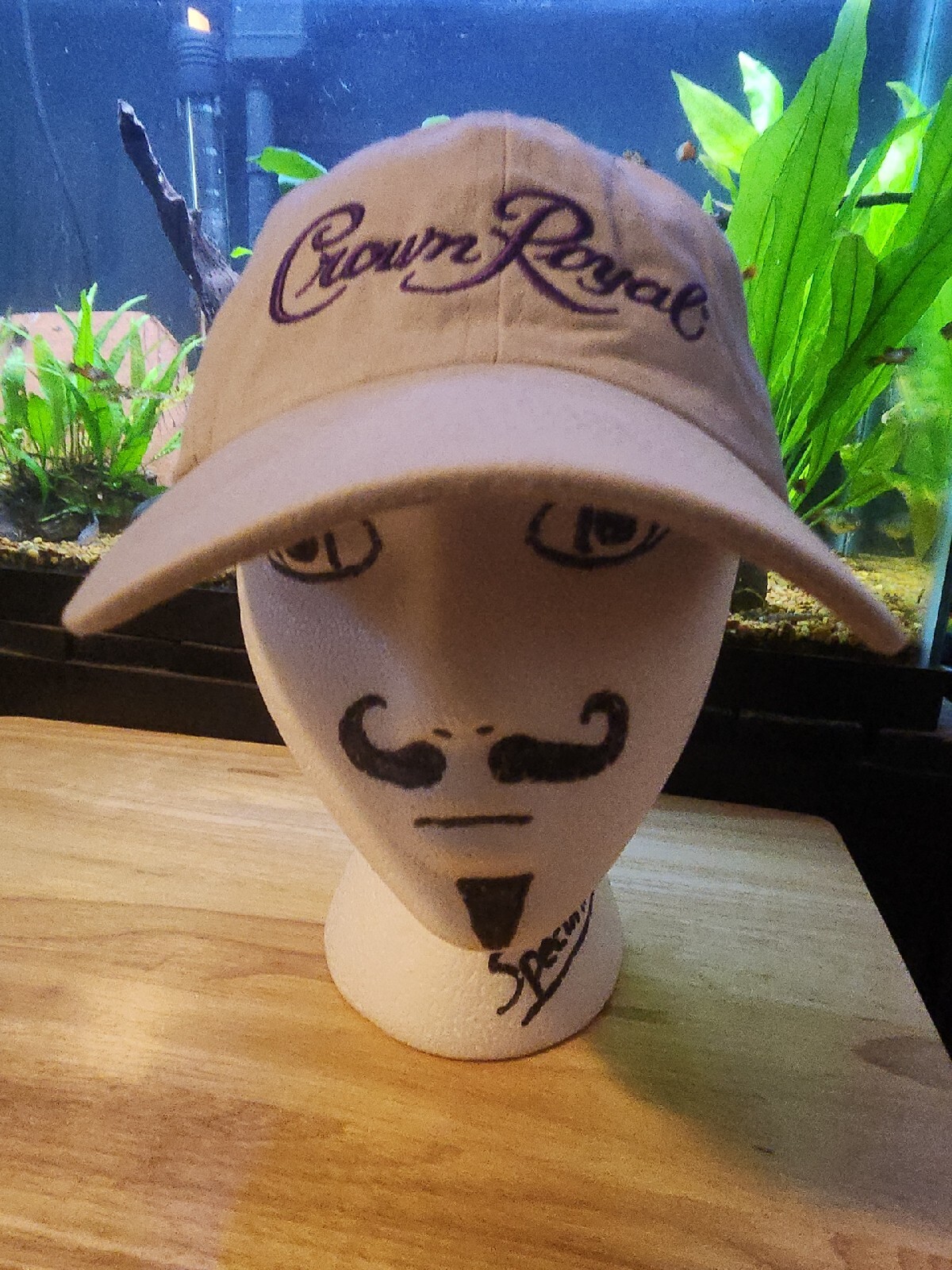 Crown Royal Brown Strapback Adjustable Hat - image 1