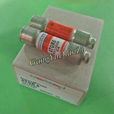 10PCS/box NEW FOR Ferraz Shawmut ATQR6 Time-Delay Class CC Fuse 6 Amp 600V