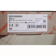50pcs Weidmuller Terminal Block 2051500000 A4C 4 2-in 2-out Plug-in Terminal