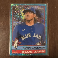 2025 Topps Heritage - Kevin Gausman #188 Chrome Light Blue Sparkle Refractor