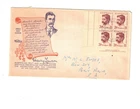 Australia 1949 LAWSON IMPRINT Block on FDC,cds ADELAIDE SA