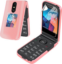 For TCL Flip 4 5G/T440 2025 Phone Case with Screen Protector Slim Hard Shell P