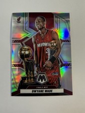 2021-22 Panini Mosaic Dwyane Wade Finals MVP Silver Prizm #299 Heat Mint 