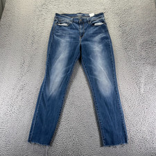 Denizen from Levi's Jeans Womens 14 Blue Denim Straight Ankle Slim Hi-Rise Faded