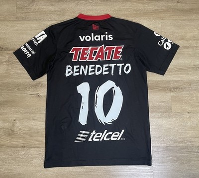 Nike Xolos De Tijuana #10 Benedetto Mens Sz S Soccer Black Red Mexico Dri-Fit