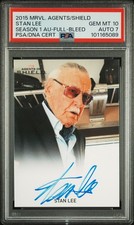 2015 Marvel Agents of Shield STAN LEE Autograph Card - PSA 10 - Gem Mint