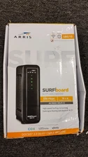 ARRIS SBG10 SURFboard  AC1600 Dual-Band Cable Modem  Router - Black - OBN - E2
