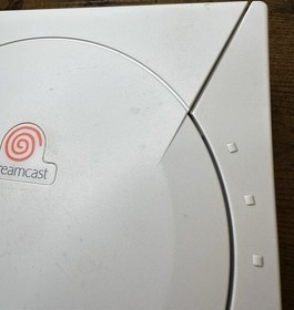 Sega Dreamcast Console W/ Controller & Wires (Tested/Read Description) - White 