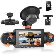 Dashcam 4 Kanal 360° Auto Kamera Full HD Nachtsicht Parken G-Sensor