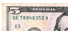US $5 BANKNOTE WITH A MIXED/ BROKEN-LADDER FANCY SERIAL NUMBER --- 2 THROUGH 9 — photo 1