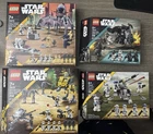 LEGO Star Wars the Clone Wars Battle Pack Lot of 4 75372 75412 75431 75345