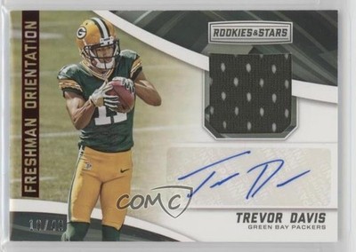 2016 Panini Rookies & Stars Freshman Orientation 10/49 Trevor Davis Auto RC 0q3