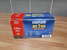 Maxell MF 2HD 3.5" Floppy Disks 50 Pack Sealed New Old Stock Vintage Tech