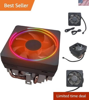 Stylish Wraith Cooler with Integrated Copper Base & RGB LED for AMD Ryzen CPUs