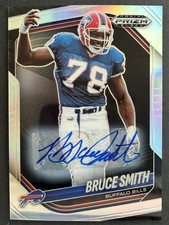 2025 Panini Prizm Black #11 Bruce Smith Prizms Silver Auto