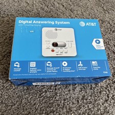 AT T 1740 Digital Answering Machine System With Time and Day Stamp White - NEW