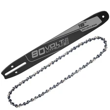 Greenworks 16 inch Guide Bar and Chain - 3/8" Pitch, .050" Gauge, 56 Drive Links