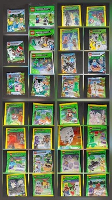Lego Minecraft Minifiguren Polybags Paperbags Foilpacks NEU OVP Foil Pack