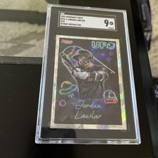 2022 Bowman’s Best Jordan Lawlar UFO Atomic Refractor SGC 9 Mint RC Rookie SP 