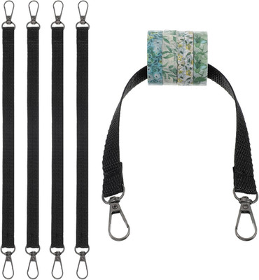 4 Pack Electrical Tape Holders, Tool Belt Accessories, Black Polyester Tape Hold