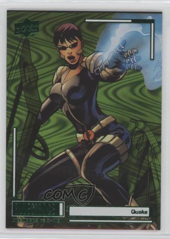 2023 Upper Deck Allegiance Avengers vs X-Men Green Reality /249 Quake #C83 17id