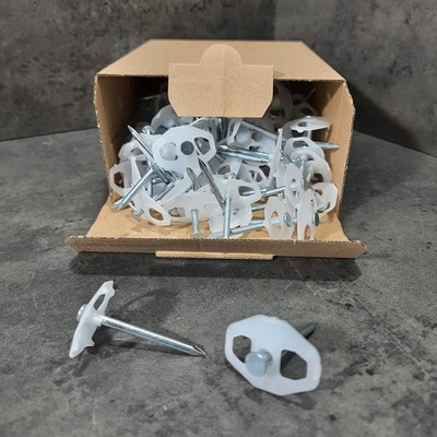 100 Stück Nagelscheibe oval 3,5  x 50mm Kabelfixierung Kabelhalter HUP