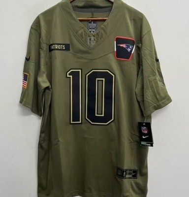 Drake Maye New England Patriots Salute to Service Football Herren NFL Trikot