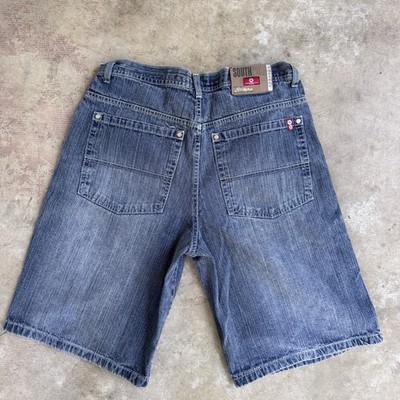 Vintage Southpole Jean Shorts Mens 36 Blue Denim Red Tab Baggy Hip