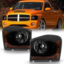 Per Dodge Durango 2004-2005 Nero Fumè Faro Proiettore 04-05 Dr...