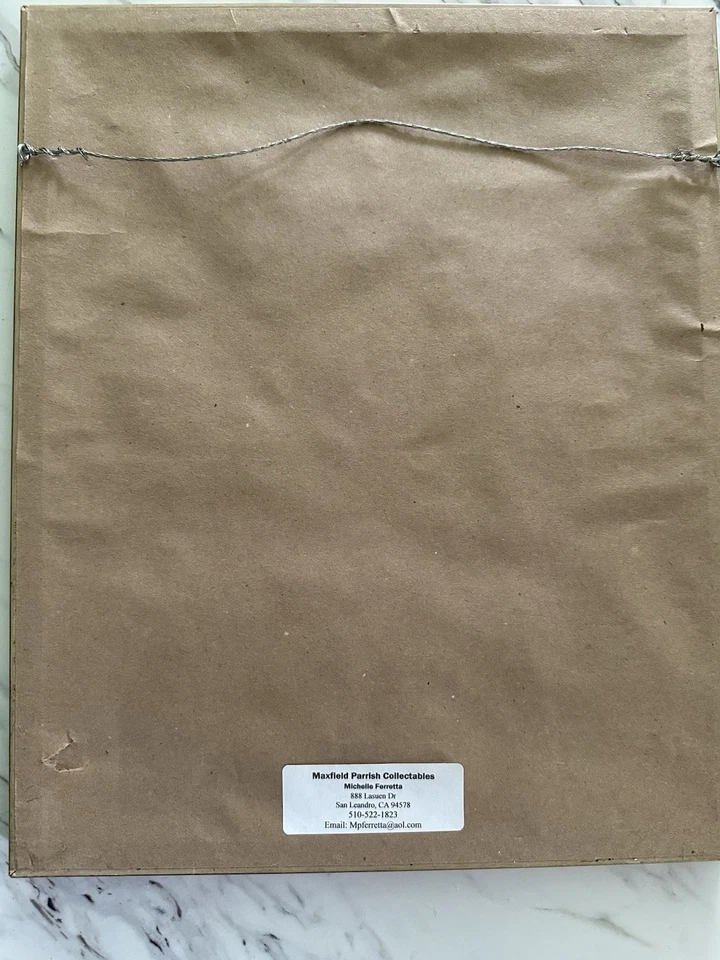 Maxfield Parrish Knave Of Hearts Collection Framed Lithograph Original Print - Image 4 of 4