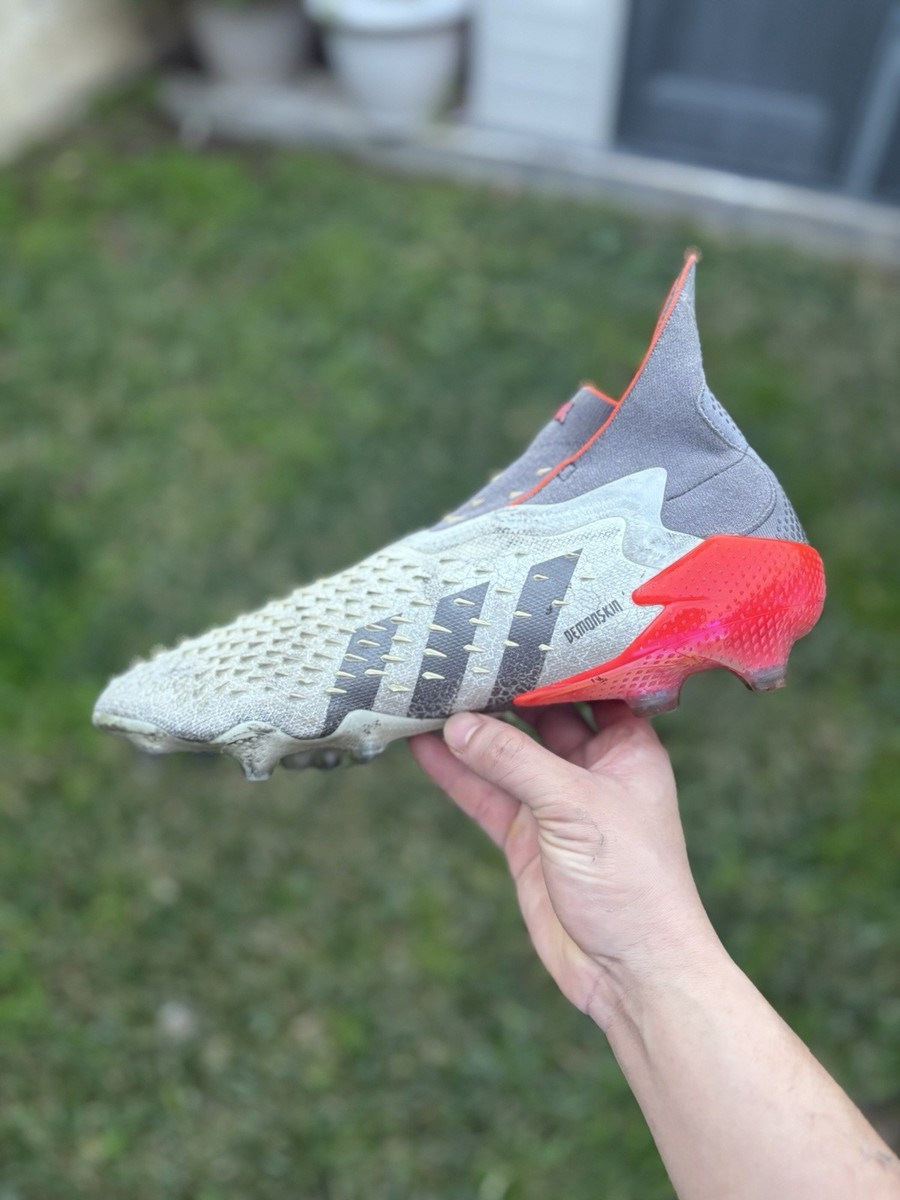 Adidas Predator Freak + FG Demonskin Orange Sz 13 White Grey