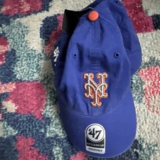 NY Mets ’47 Clean Up Hat Adjustable Blue MLB Baseball Cap Strapback