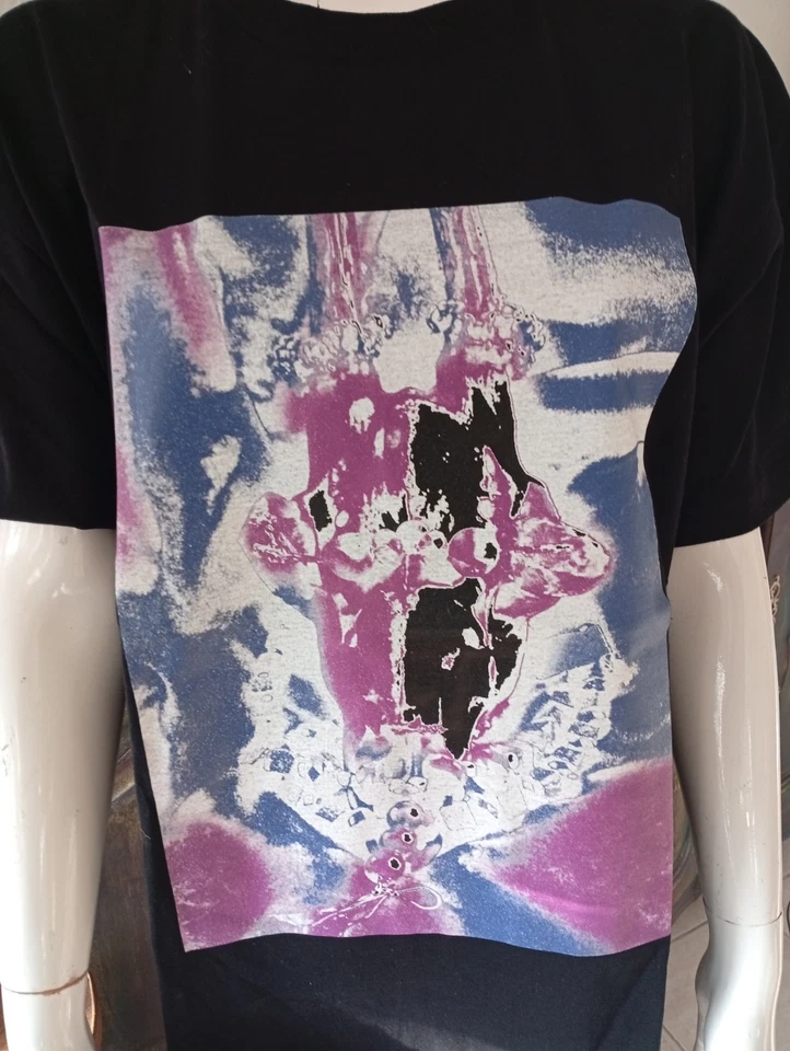 T-shirt Unisexe Noir, Flocage Psychédélique. Neuf, Création Artistique Event. - Photo 2/4
