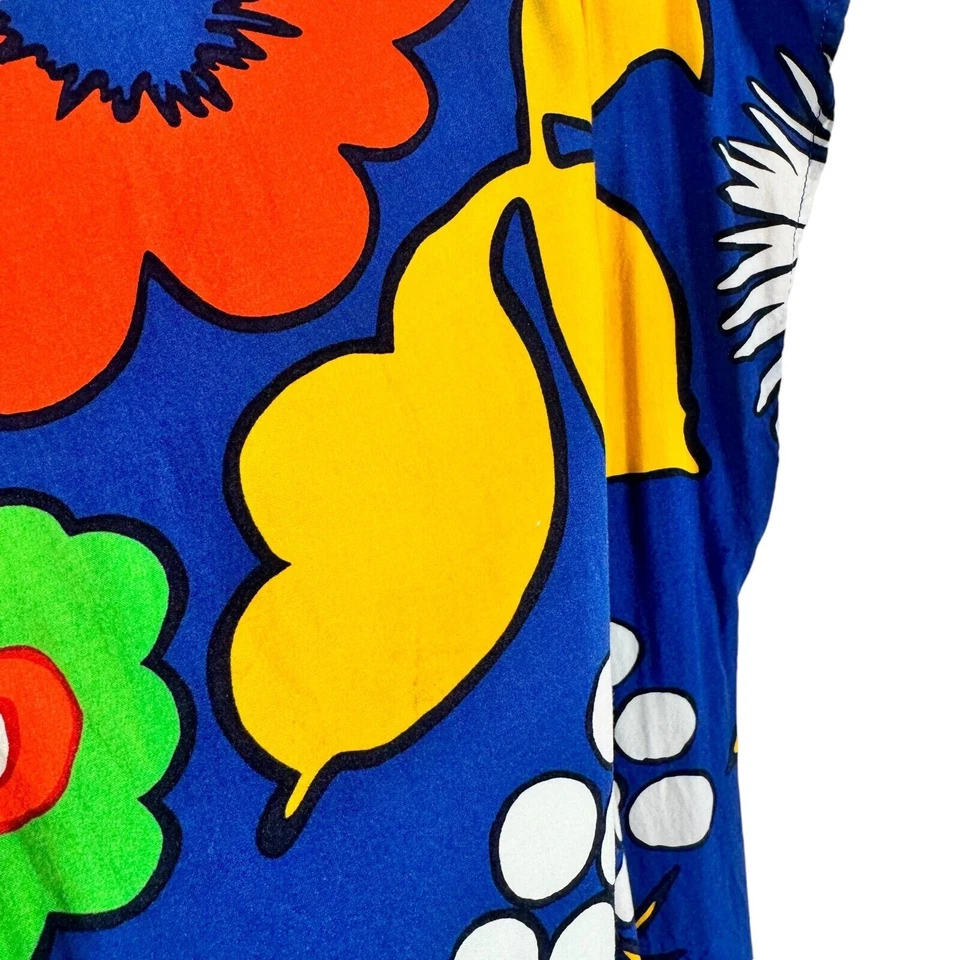 Vestido Marimekko for Target Azul Floral Preppy Retro Vacaciones Playa Para Mujer XS Foto 2 de 4