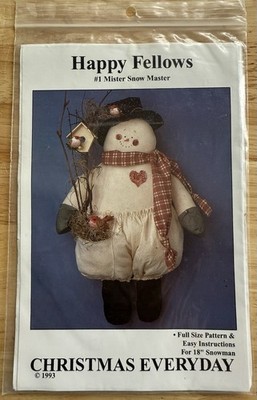 Happy Fellows 18  Mister Snow Master Pattern  Designed By Joyce M. Gillis