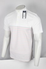 Vineyard Vines Men's Performance Palmero Short Sleeve Polo M Medium White Red