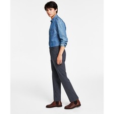 Tommy Hilfiger Dress Pants Mens 30x30 Grey Blue Plaid THFlex Tate Straight Leg