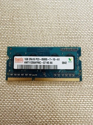 Hynix 1GB 2Rx16 PC3   8500S   7   10   A1 HMT112S6AFR6C   G7 NO AA     0842  RAM