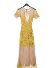 For Love & Lemons Maxi Dress S in Tan