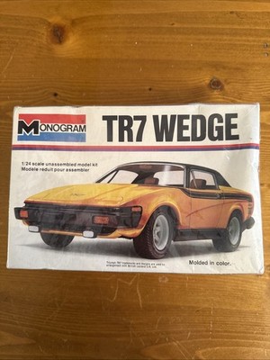 NIB AMT Monogram Triumph TR7 Wedge 1:24 Model Kit Sealed 1977