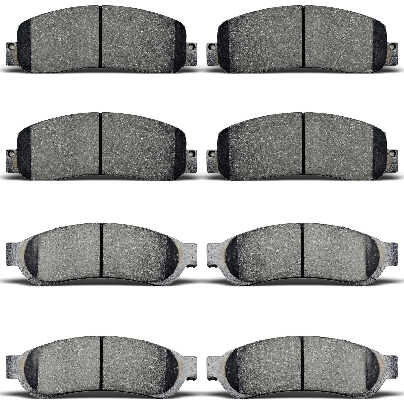 Front & Rear Ceramic Disc Brake Pads Set For Ford F-250 F-350 F-450 Super Duty
