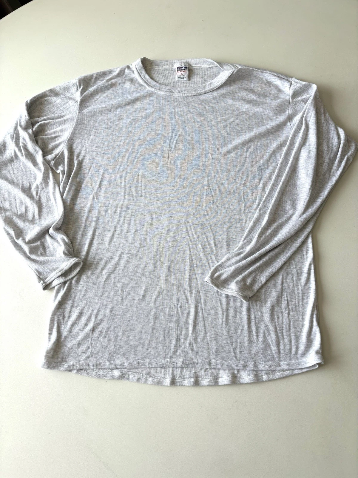 Vintage Patagonia Shirt Mens Large Gray Capilene Long Sleeve Base Layer USA 90s