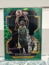 2022 Panini Prizm WNBA EZI MAGBEGOR #145 GREEN PULSAR PRIZM /25 STORM