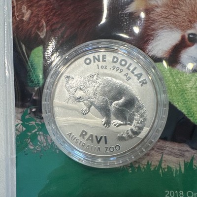 2018 Australia Zoo Series Ravi Red Panda Assay .999 Silver 3000
