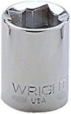 Wright Tool 3314 3/8" Drive 8 Point Standard Double Square Socket 7/16" 6EA