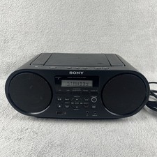 Sony ZS-RS60BT Mega Bass CD Boombox/Bluetooth/AM/FM/USB/Radio TESTED - Read Desc